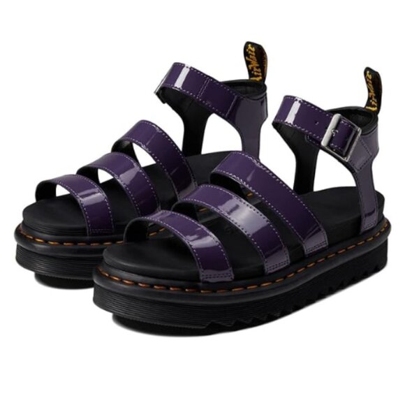 Dr. Martens Blaire Women's Sandals Relaxing Blackcurrant Patent Leather UK9/US 9 - Picture 1 of 9